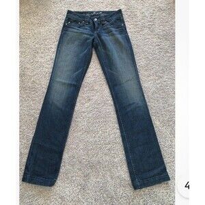 Vintage AUTH Y2K Juicy Couture Limited Embroidered Heart Pocket  Jean Sz 28